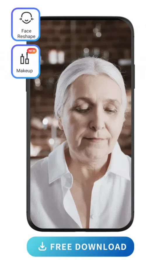 UI of Vivid Glam to edit video